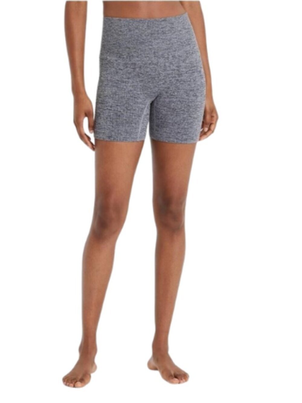 Colsie Seamless Ribbed Bike Shorts Women’s XS & S Gray 5.25” Inseam Stretch